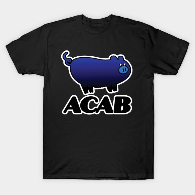 ACAB- blue & black T-Shirt by SCL1CocoDesigns